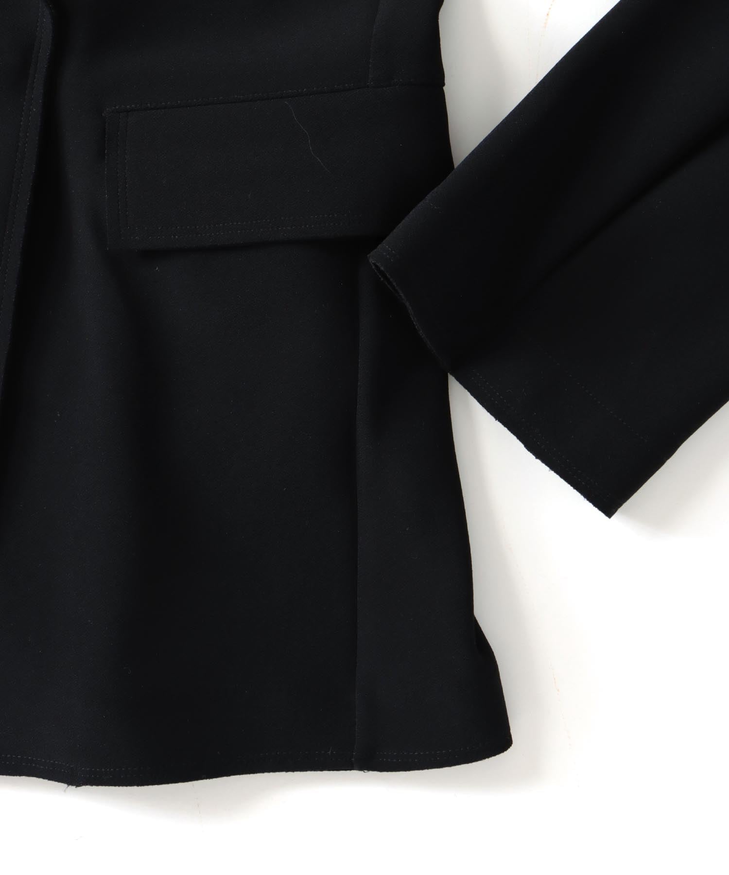 high gauge knit bonding tailored jacket