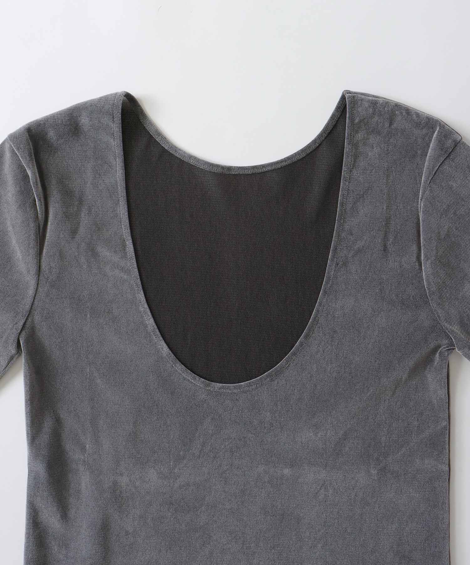 2way nylon tulle flocky pull
