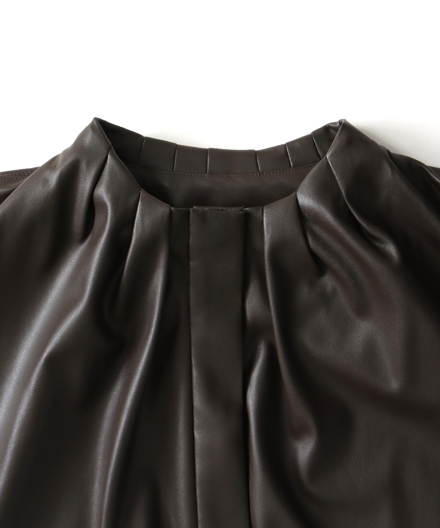 supple stretch leather shirt