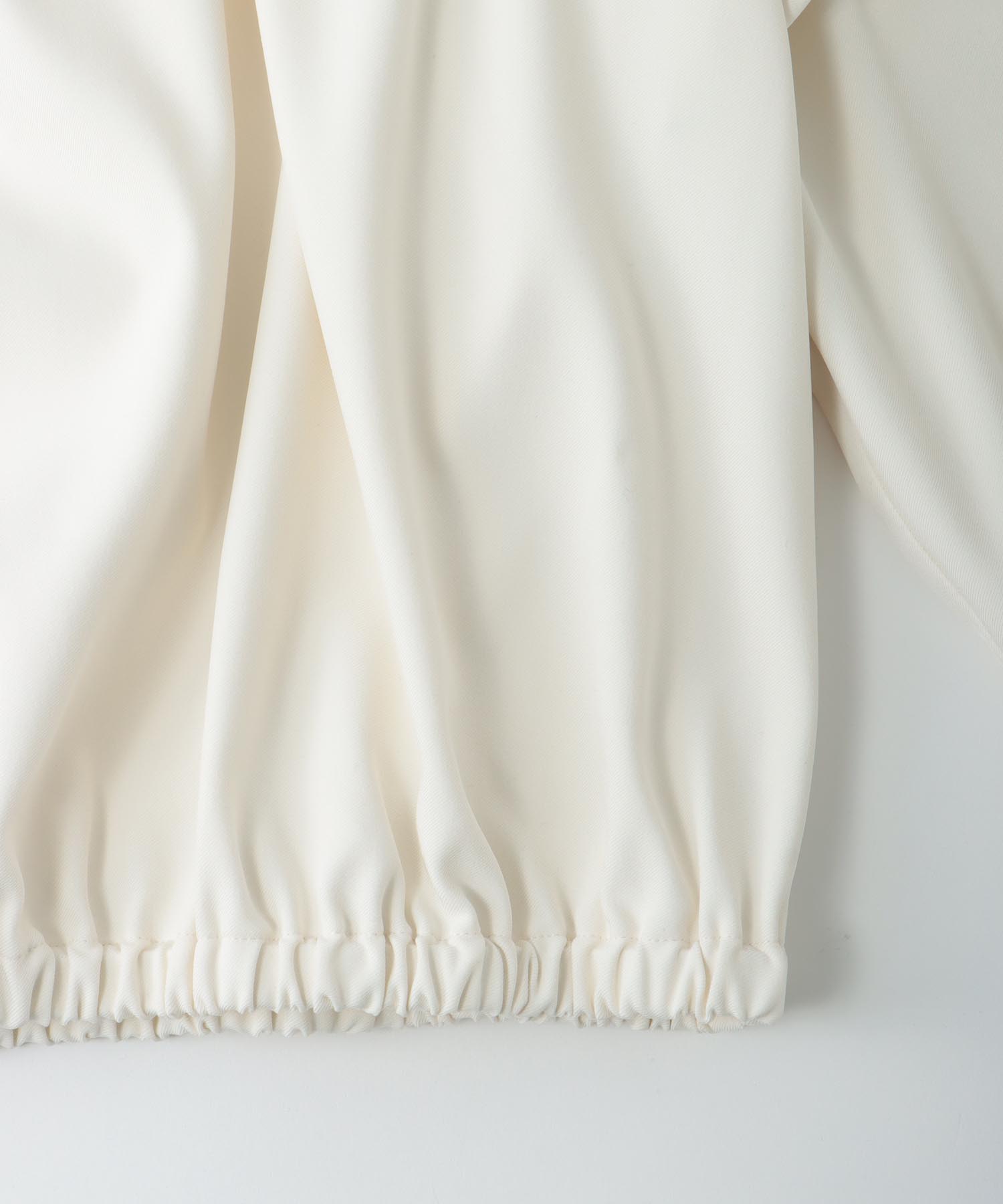 back peach shirring blouse