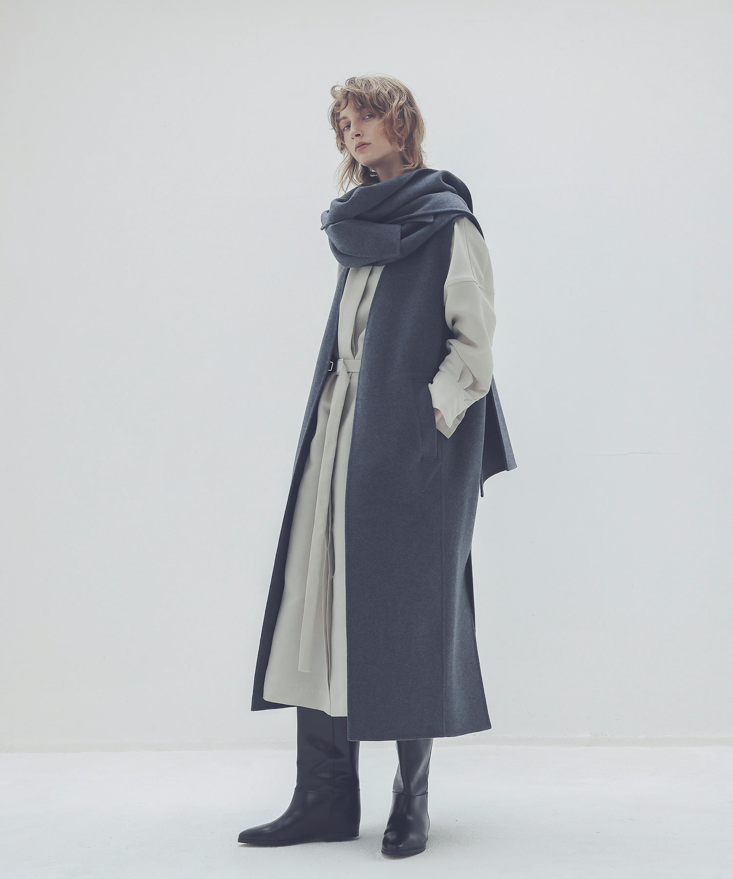 organdie long shirt dress