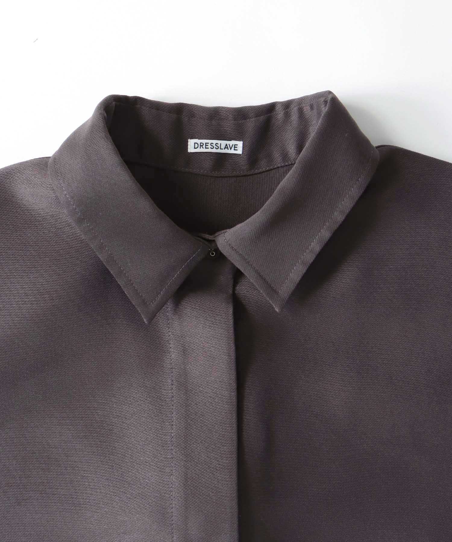 organdie long shirt dress