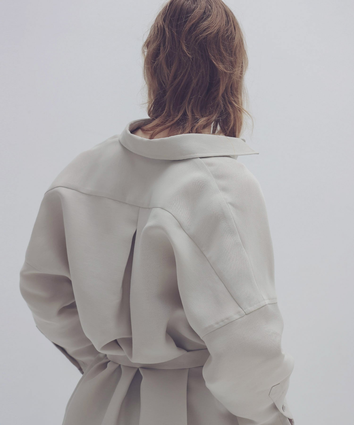 organdie long shirt dress