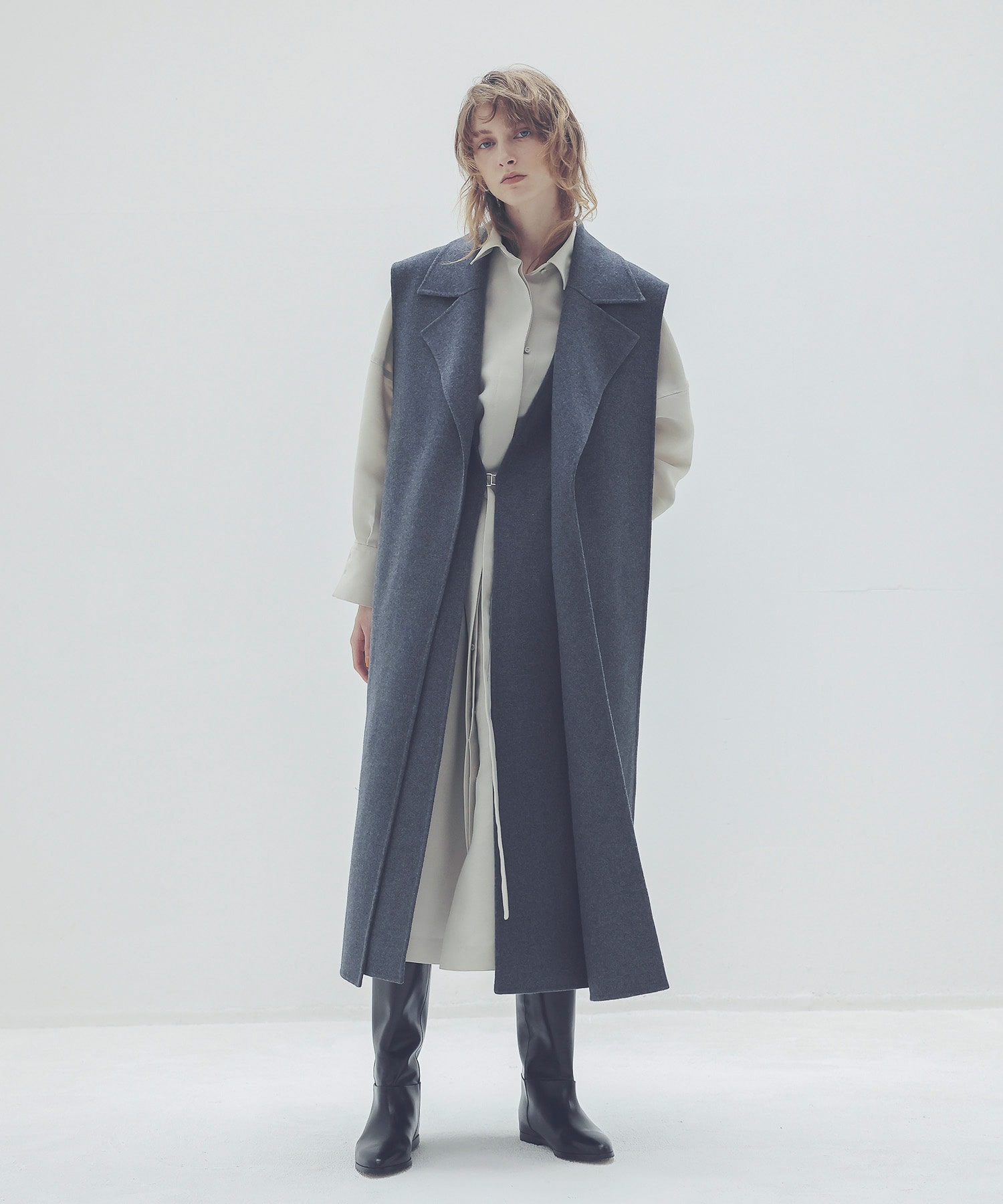 organdie long shirt dress