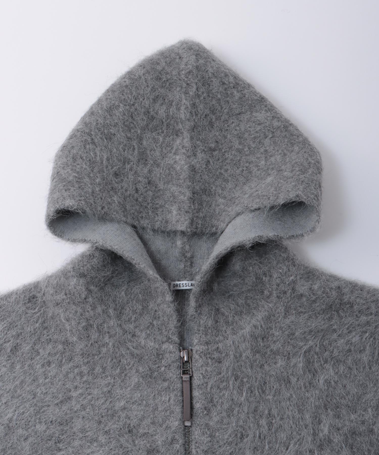 alpaca shaggy zip hoodie | AND ON JIONE STORE（アンドオン