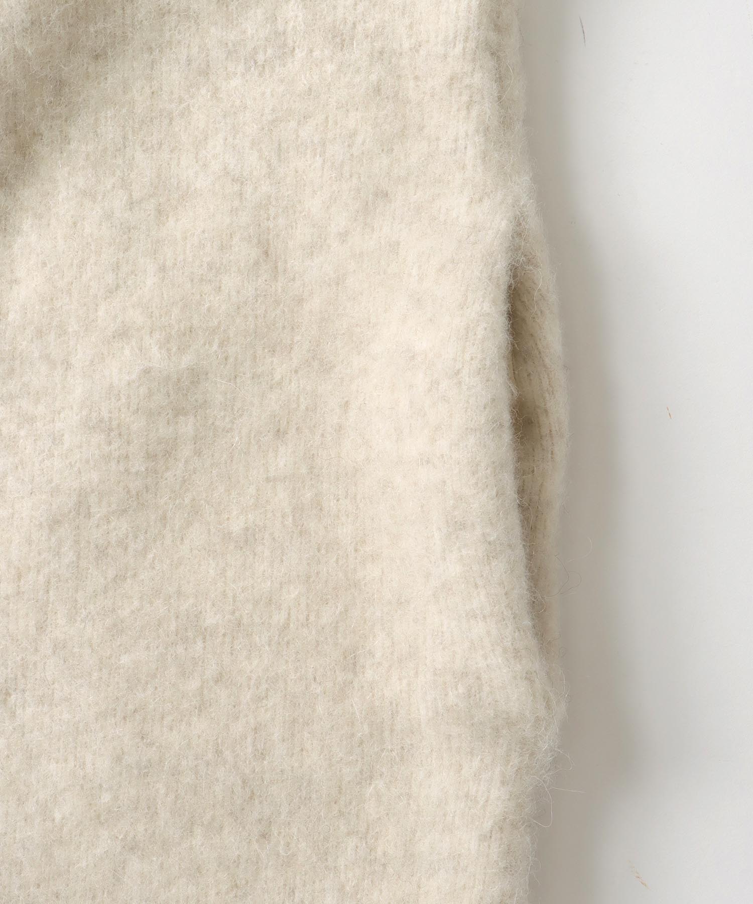 yak alpaca long gilet