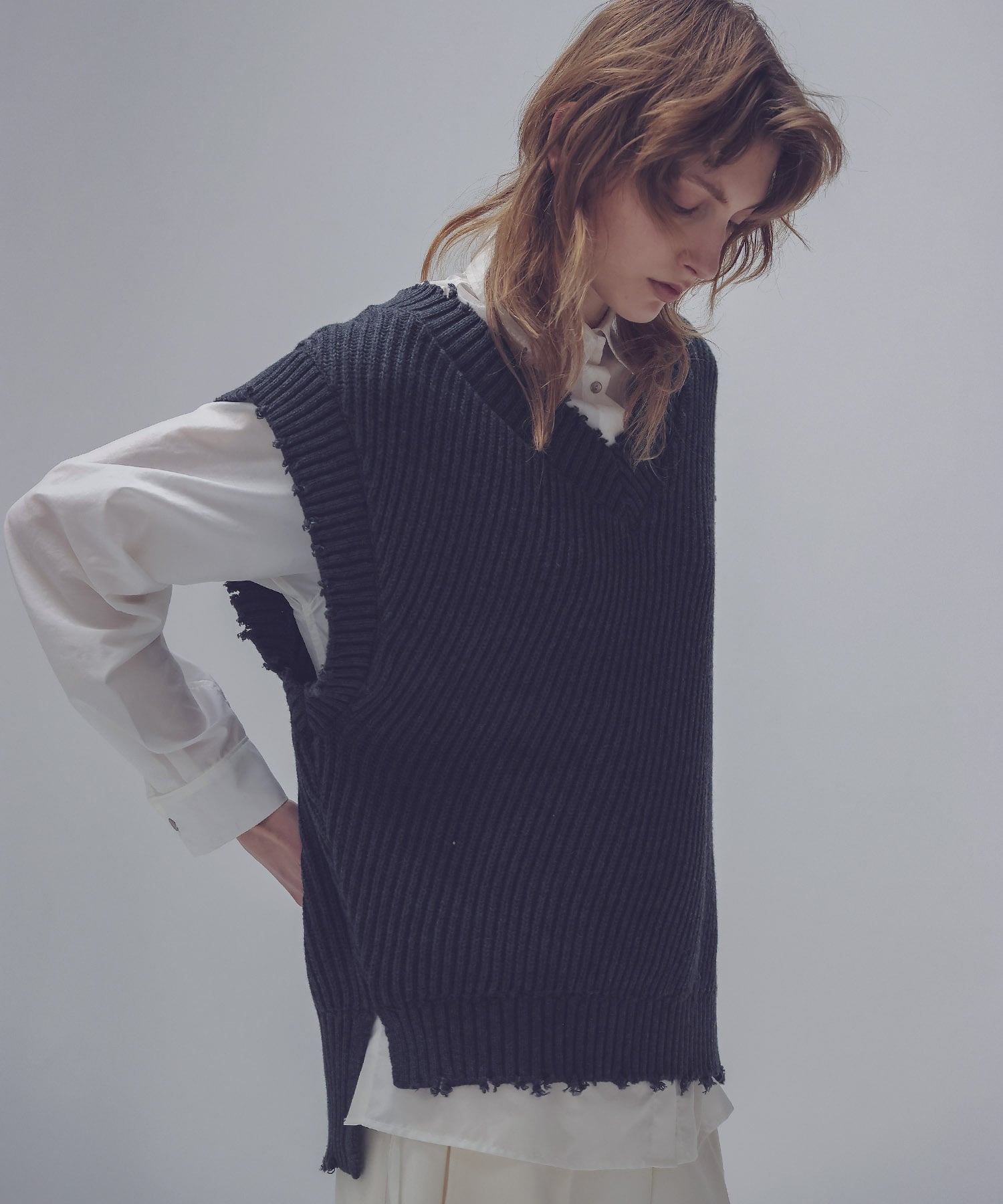 C/W diagonal damage vest