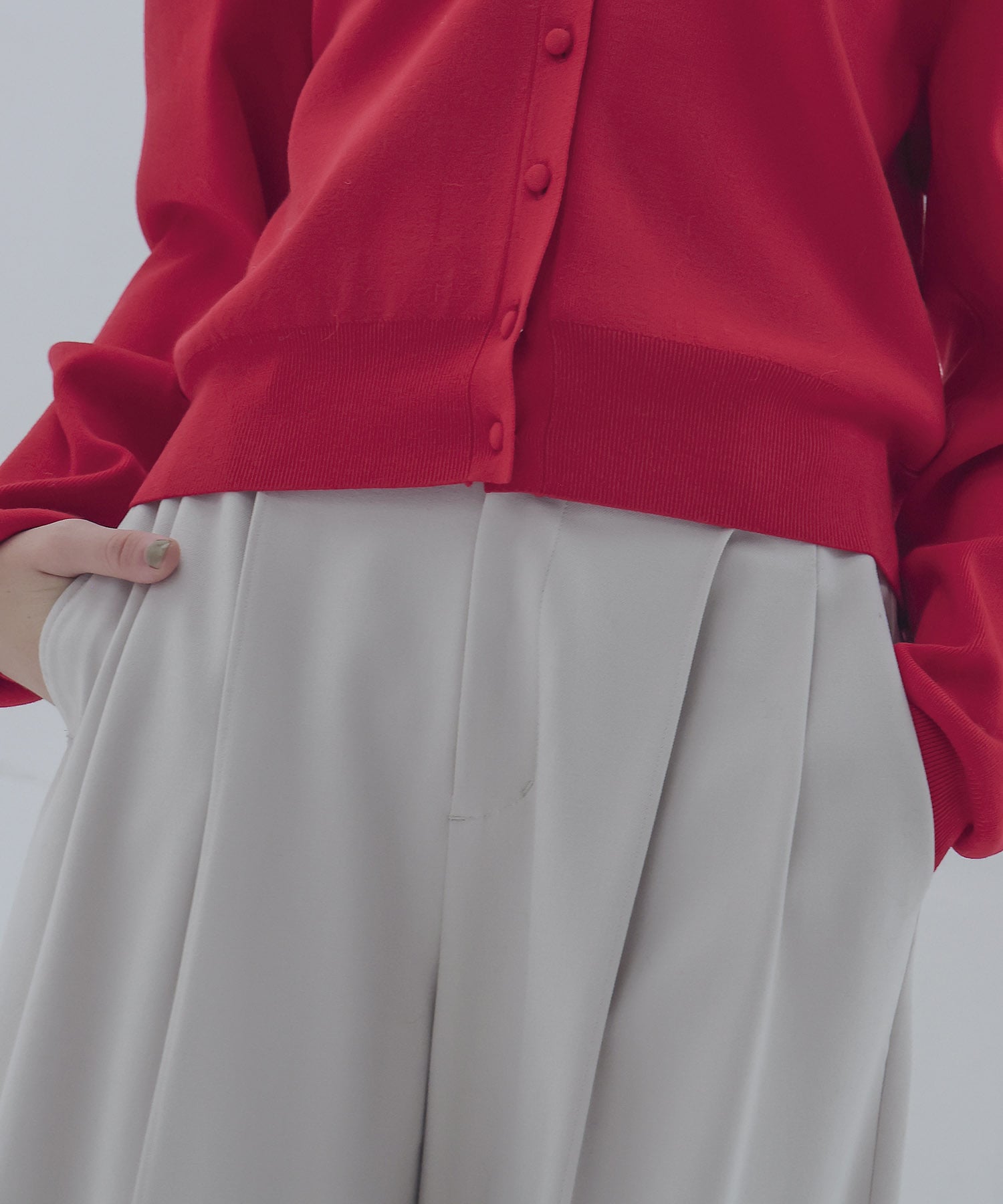 back brush 2tuck trousers