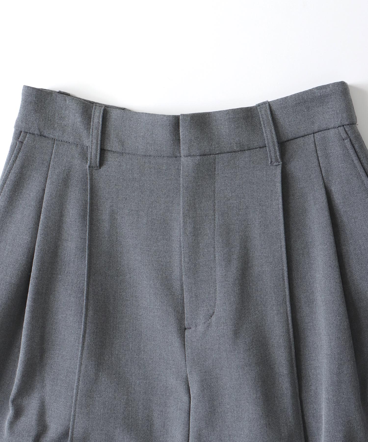 back brush 2tuck trousers