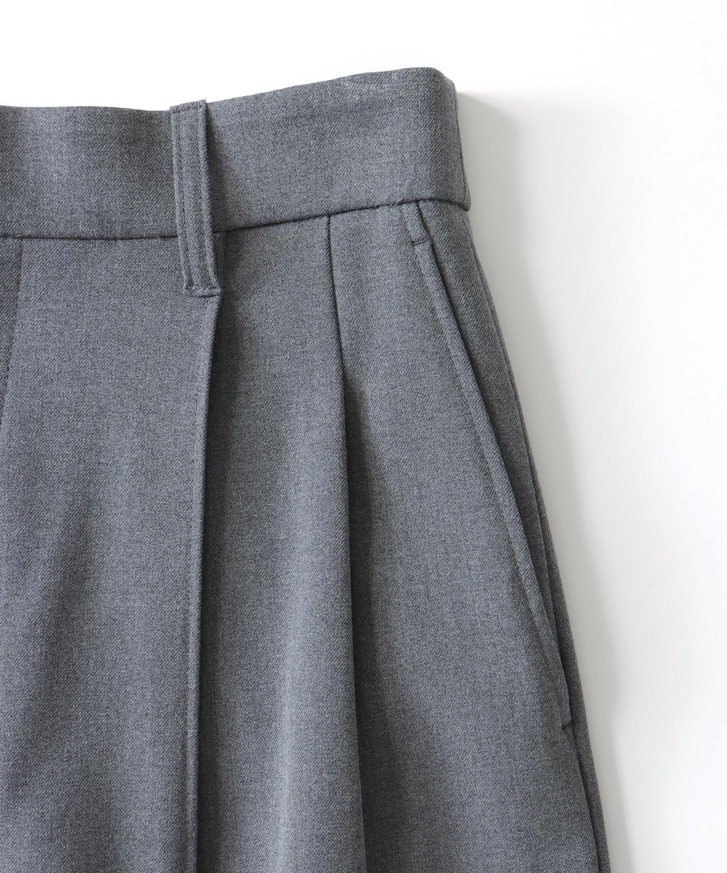 back brush 2tuck trousers