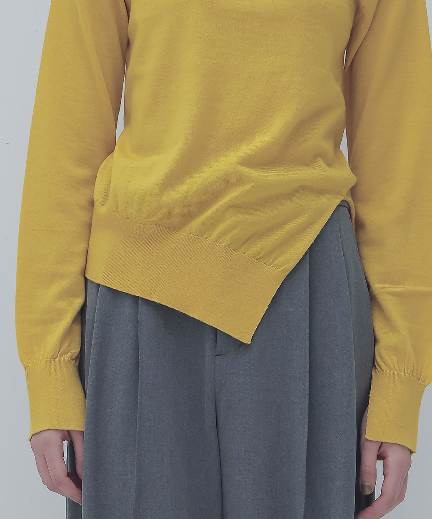 back brush 2tuck trousers