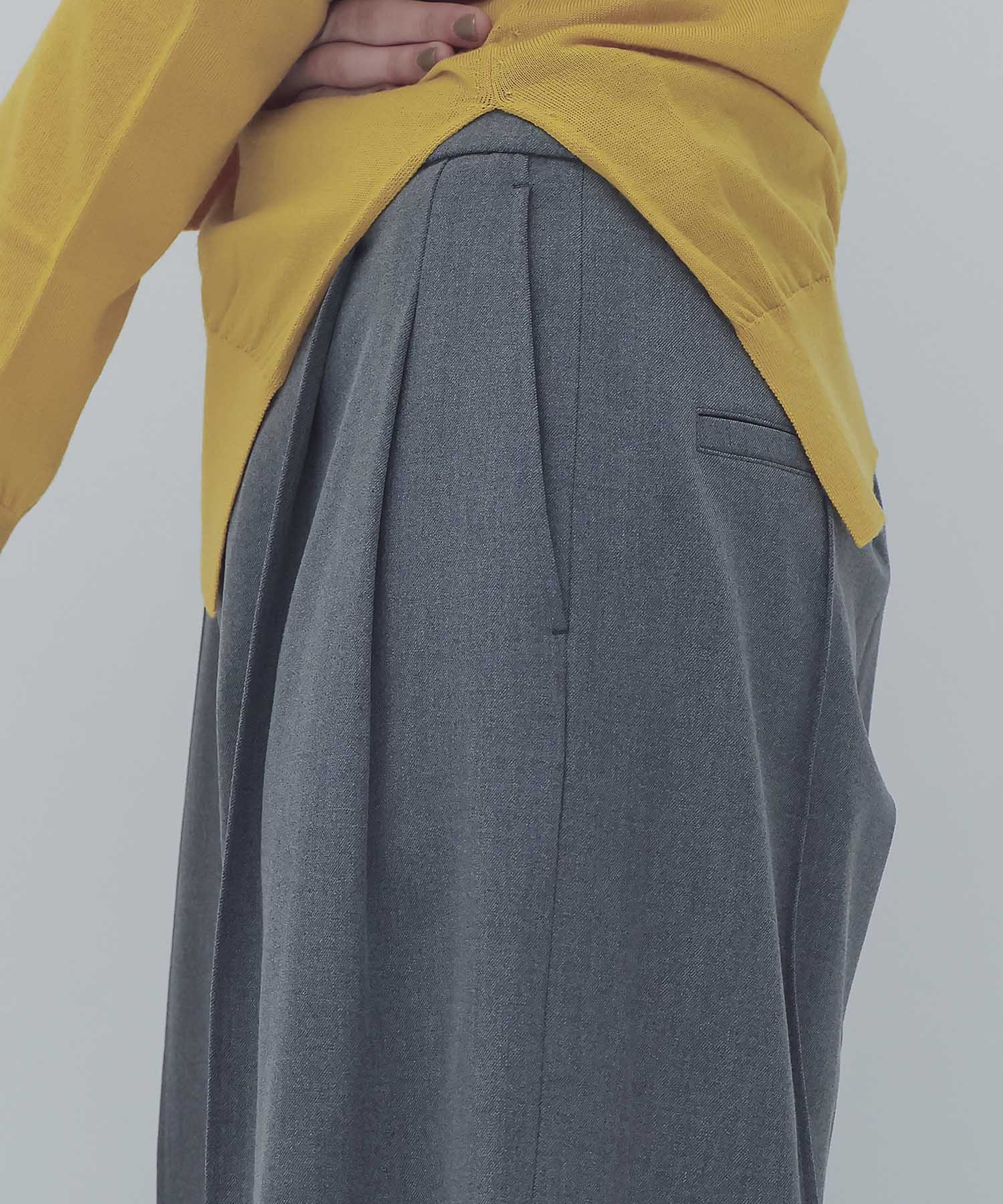 back brush 2tuck trousers