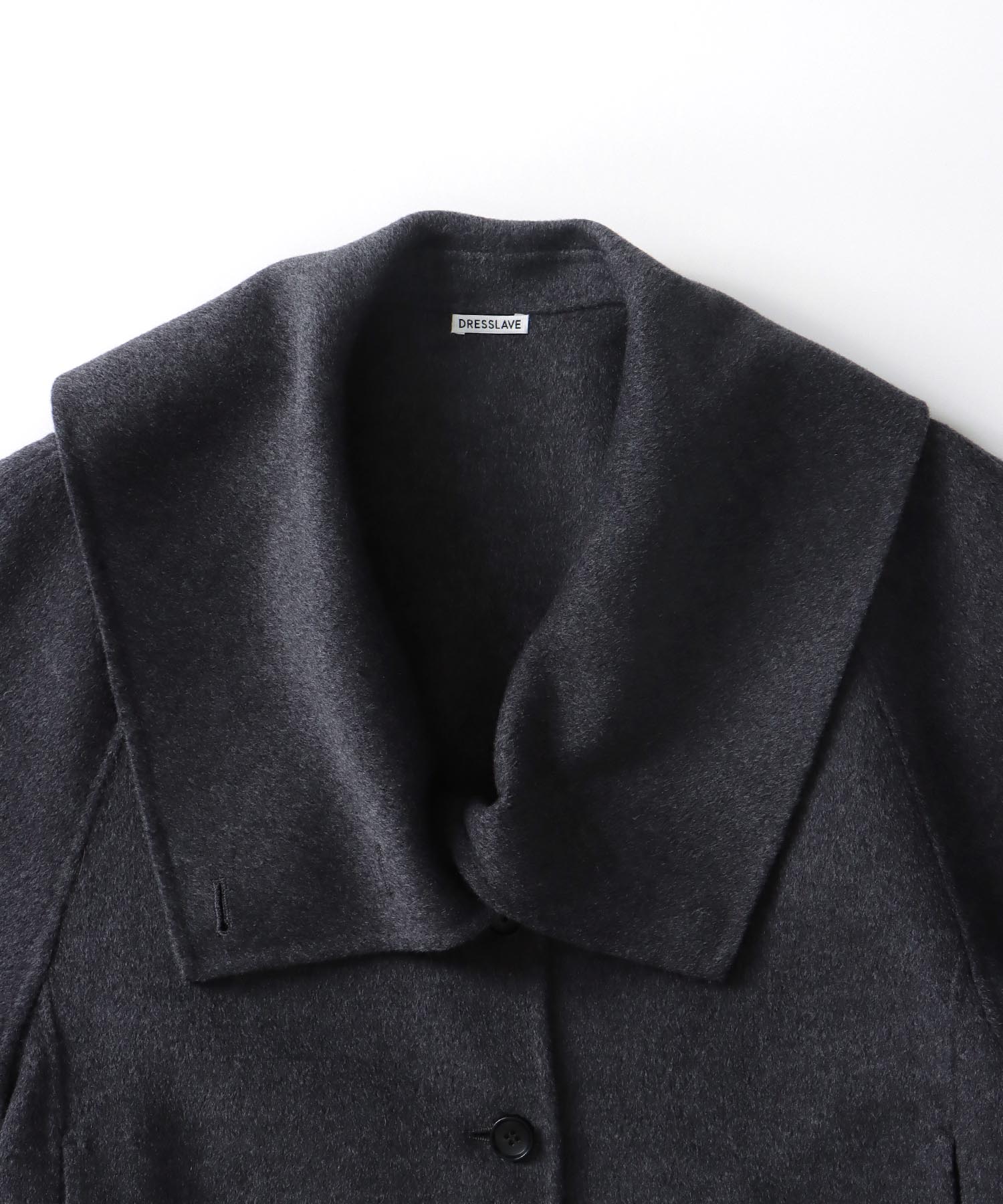 big collar rever short coat