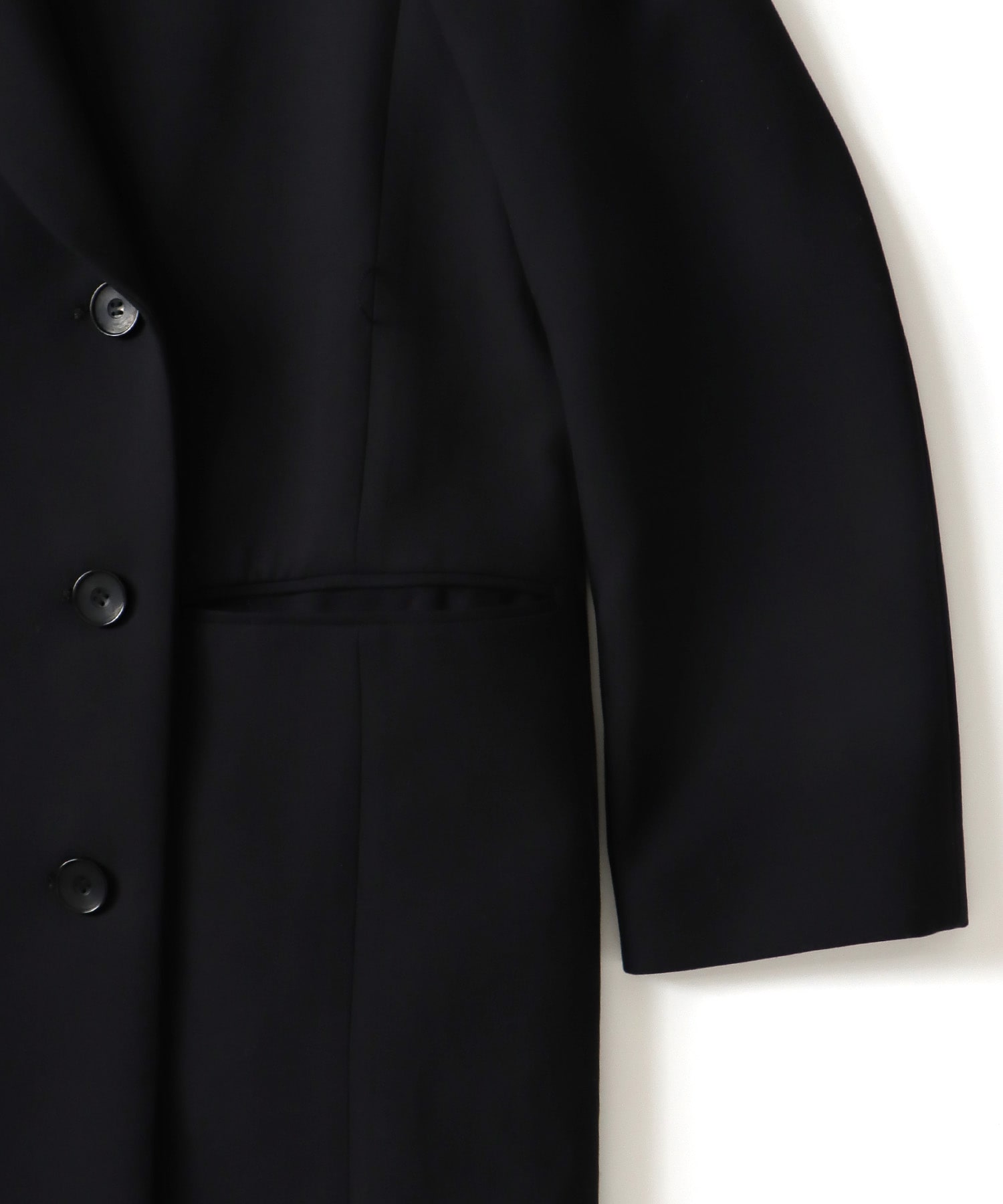 double breasted adjust form coat