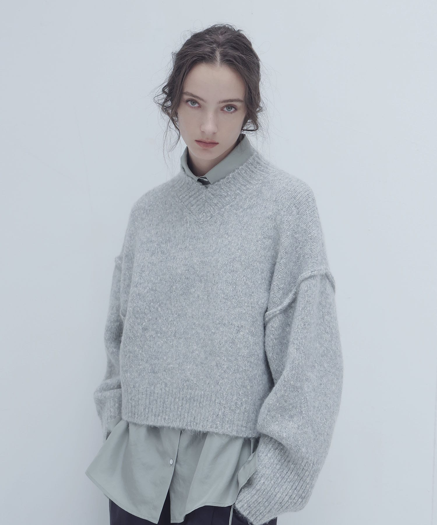 merange mini Vneck pullover