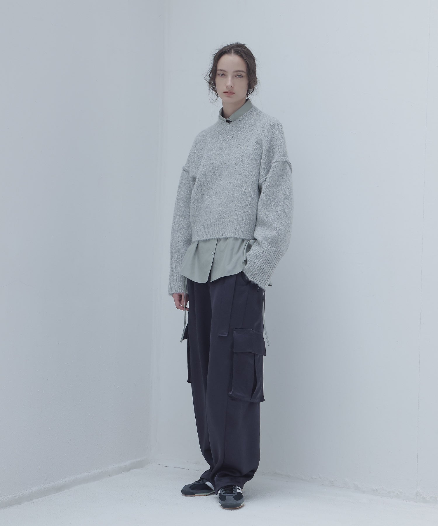 merange mini Vneck pullover