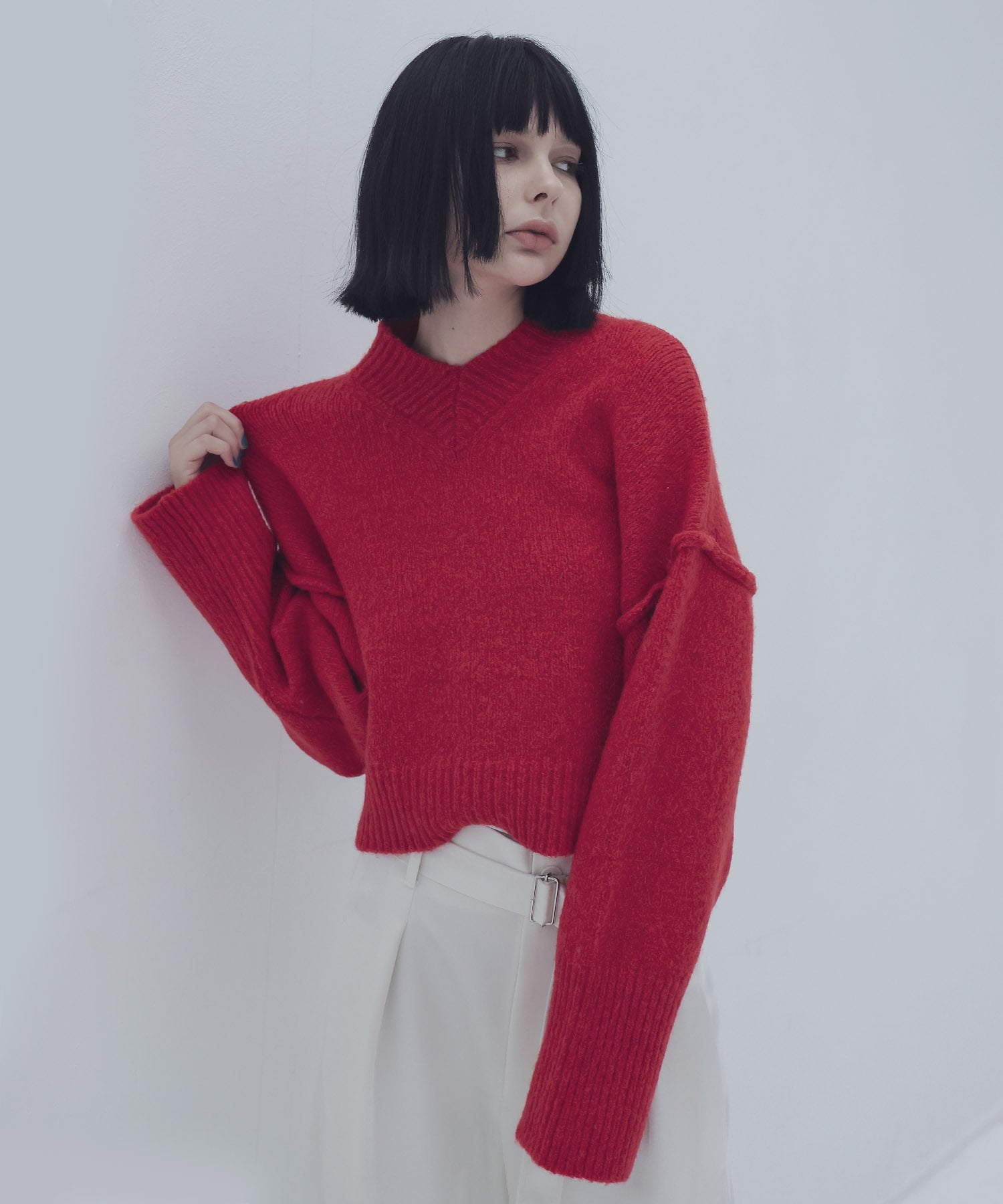 merange mini Vneck pullover