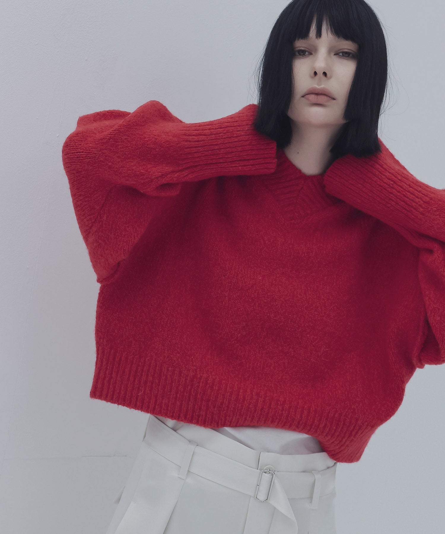 merange mini Vneck pullover