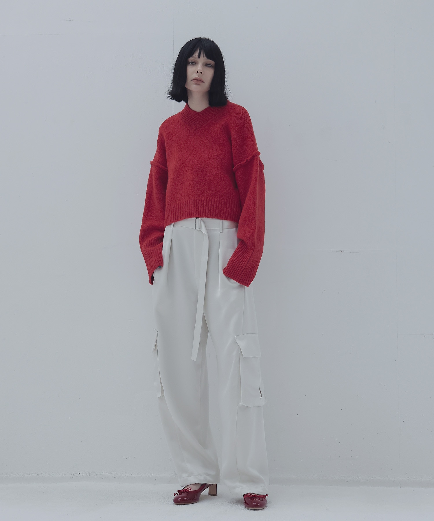 merange mini Vneck pullover