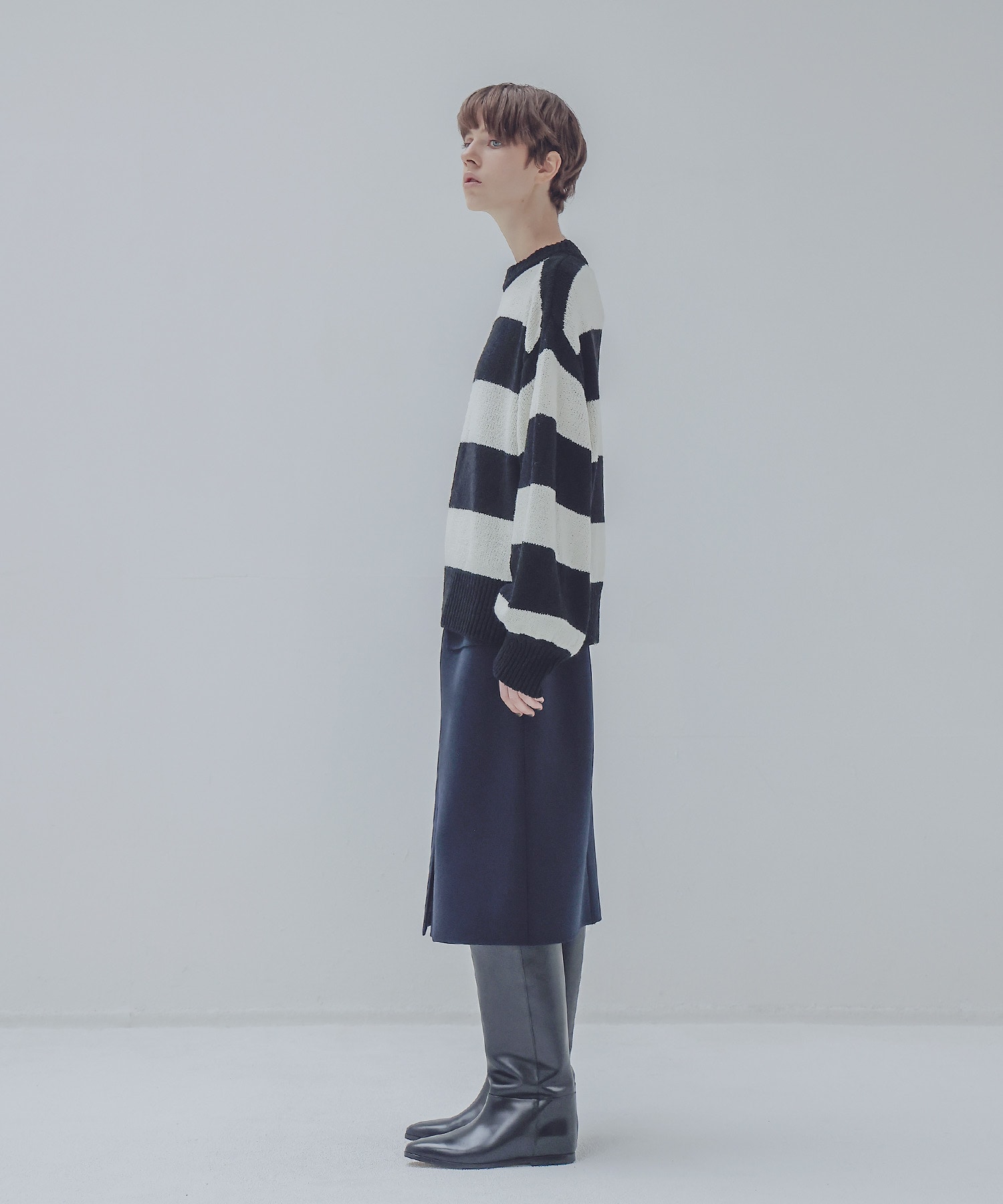 UNUSED / Border long sleeve t-shirt-UNUSEDの通販EQUAL