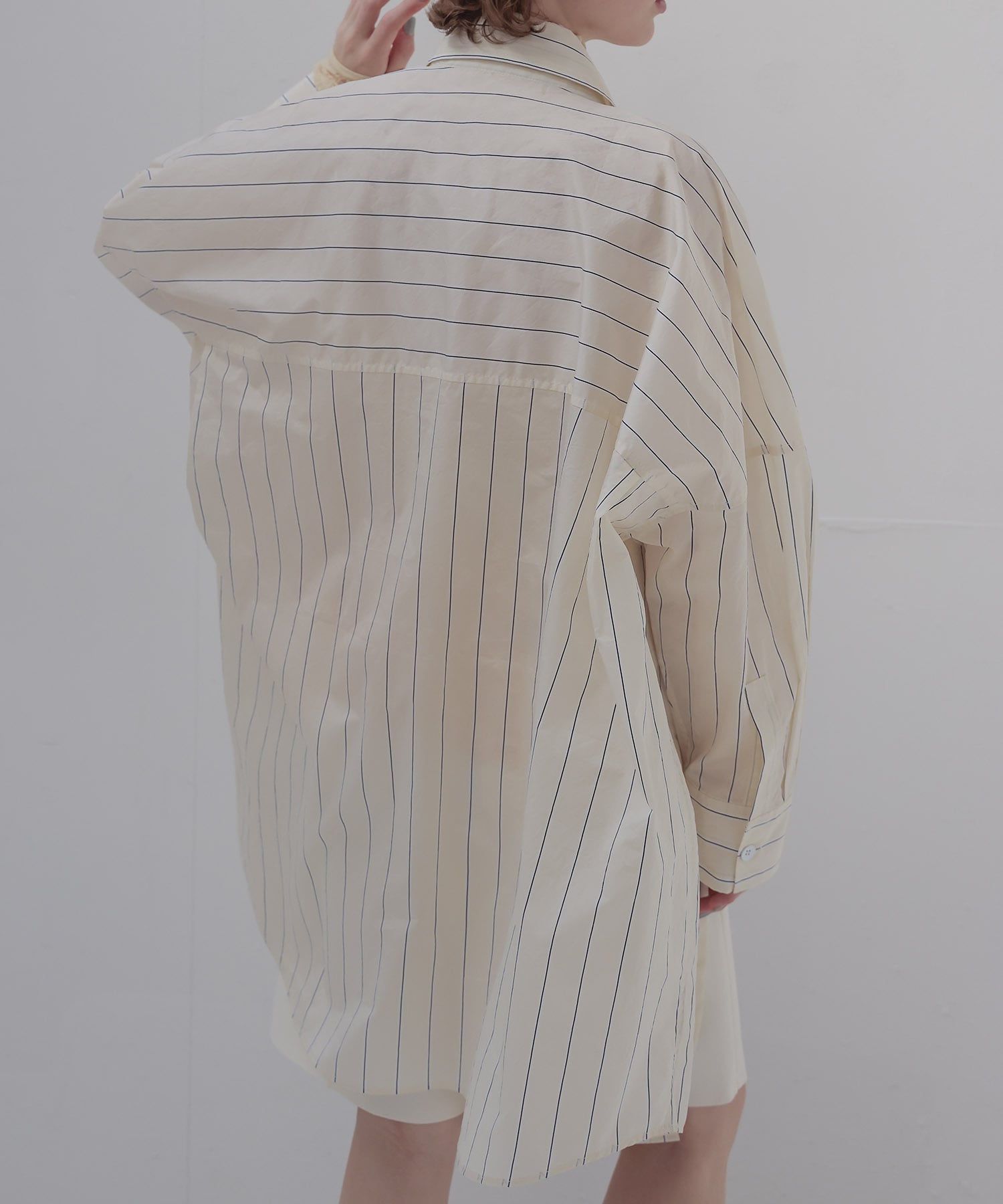 pinstripe big shirt