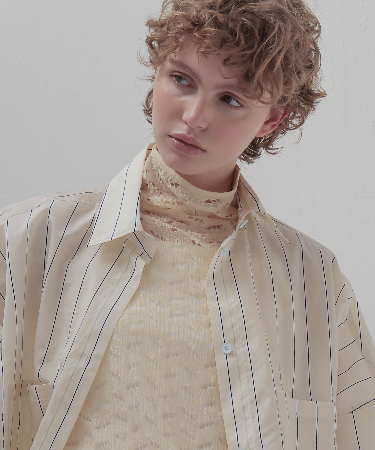 pinstripe big shirt
