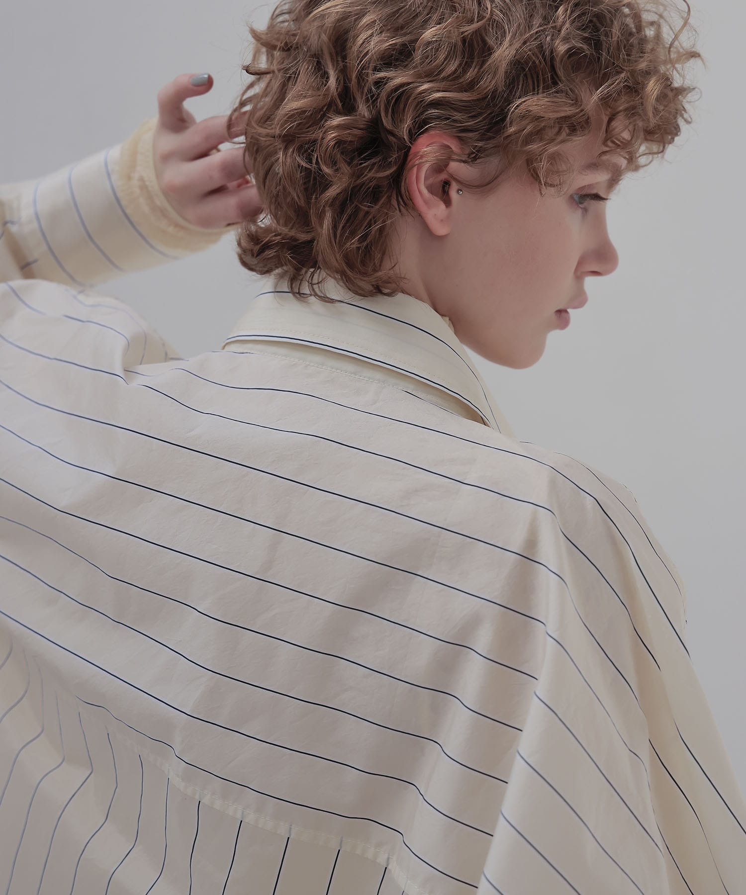pinstripe big shirt