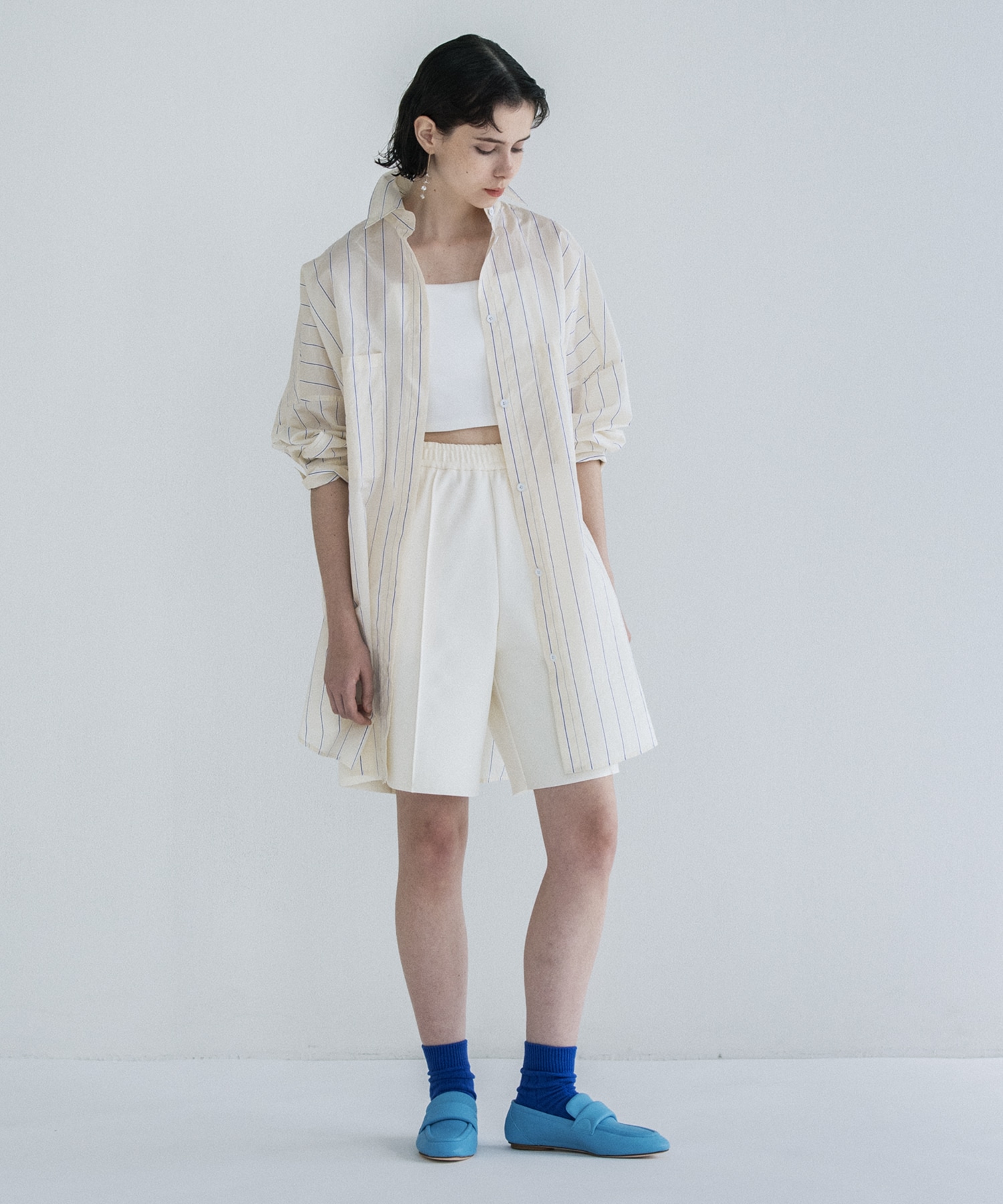 pinstripe big shirt