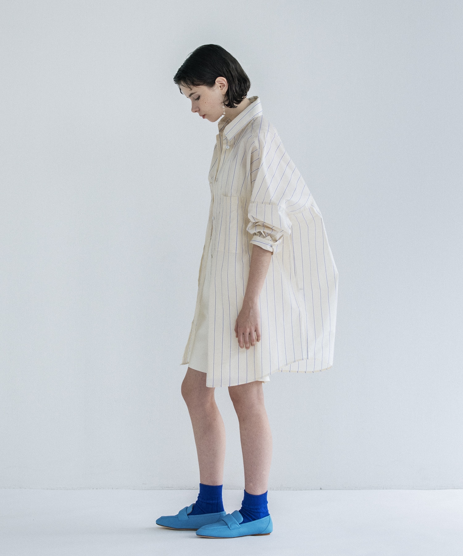 pinstripe big shirt