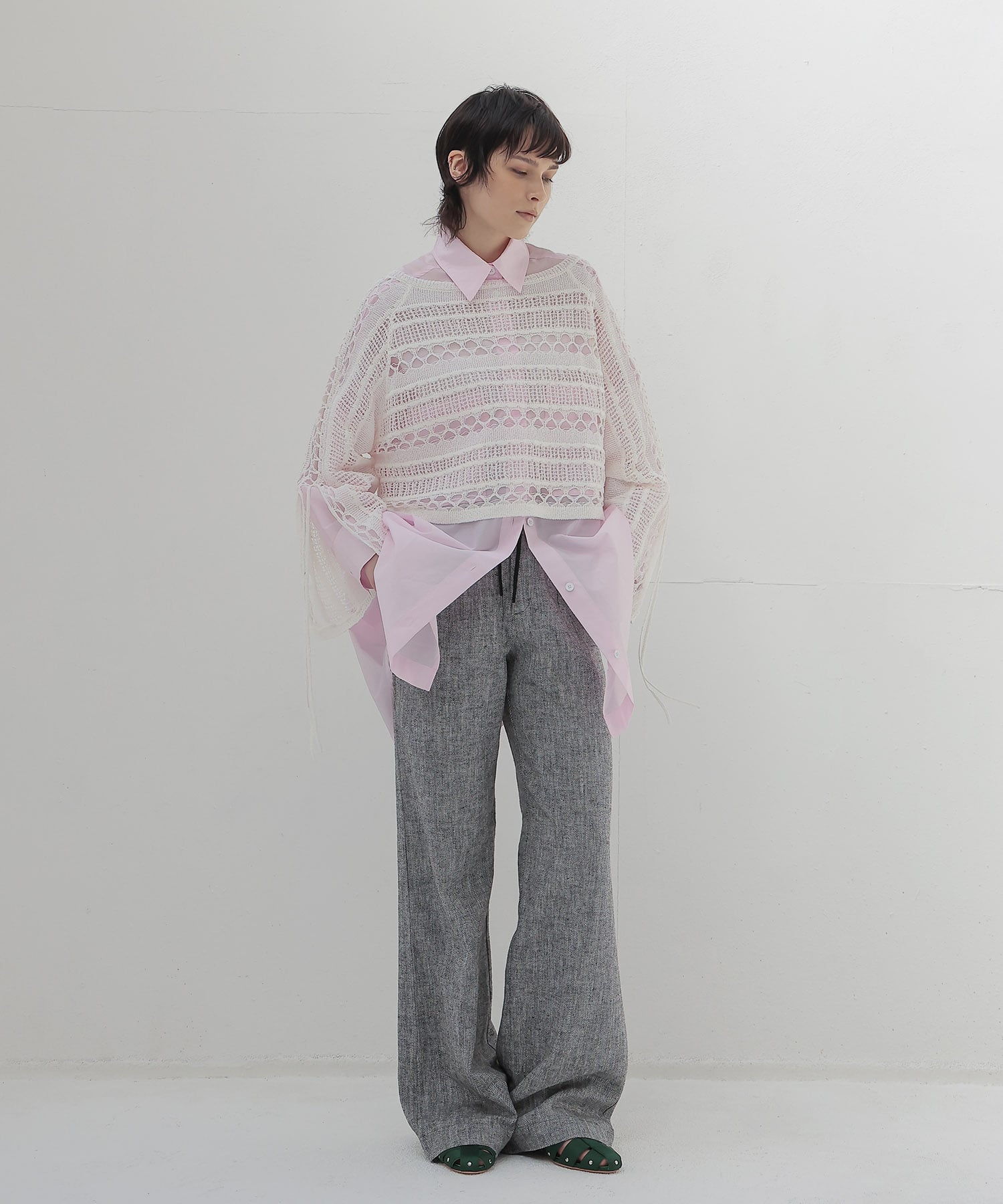 powder pink big shirt