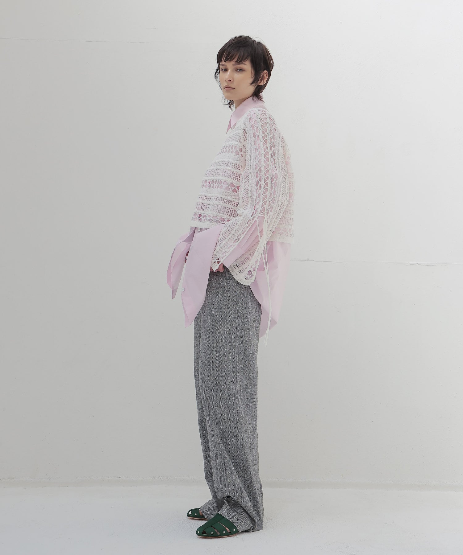powder pink big shirt