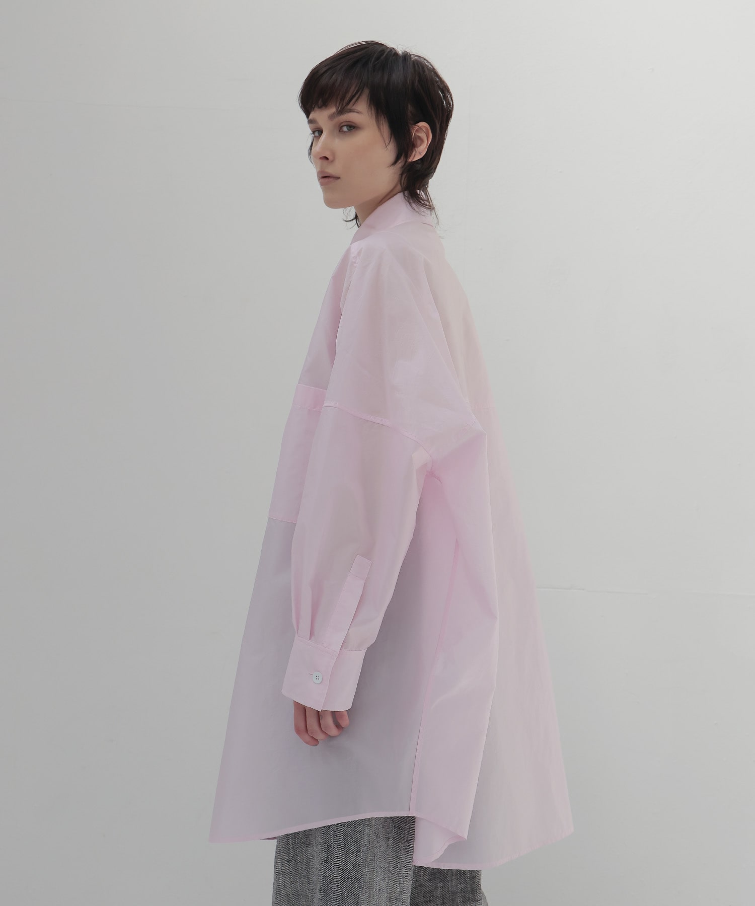 powder pink big shirt