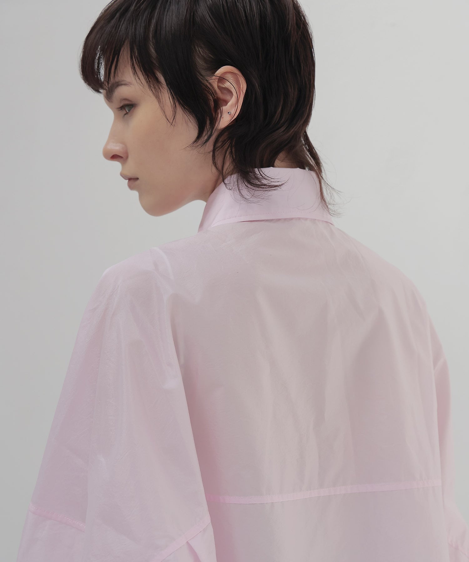powder pink big shirt
