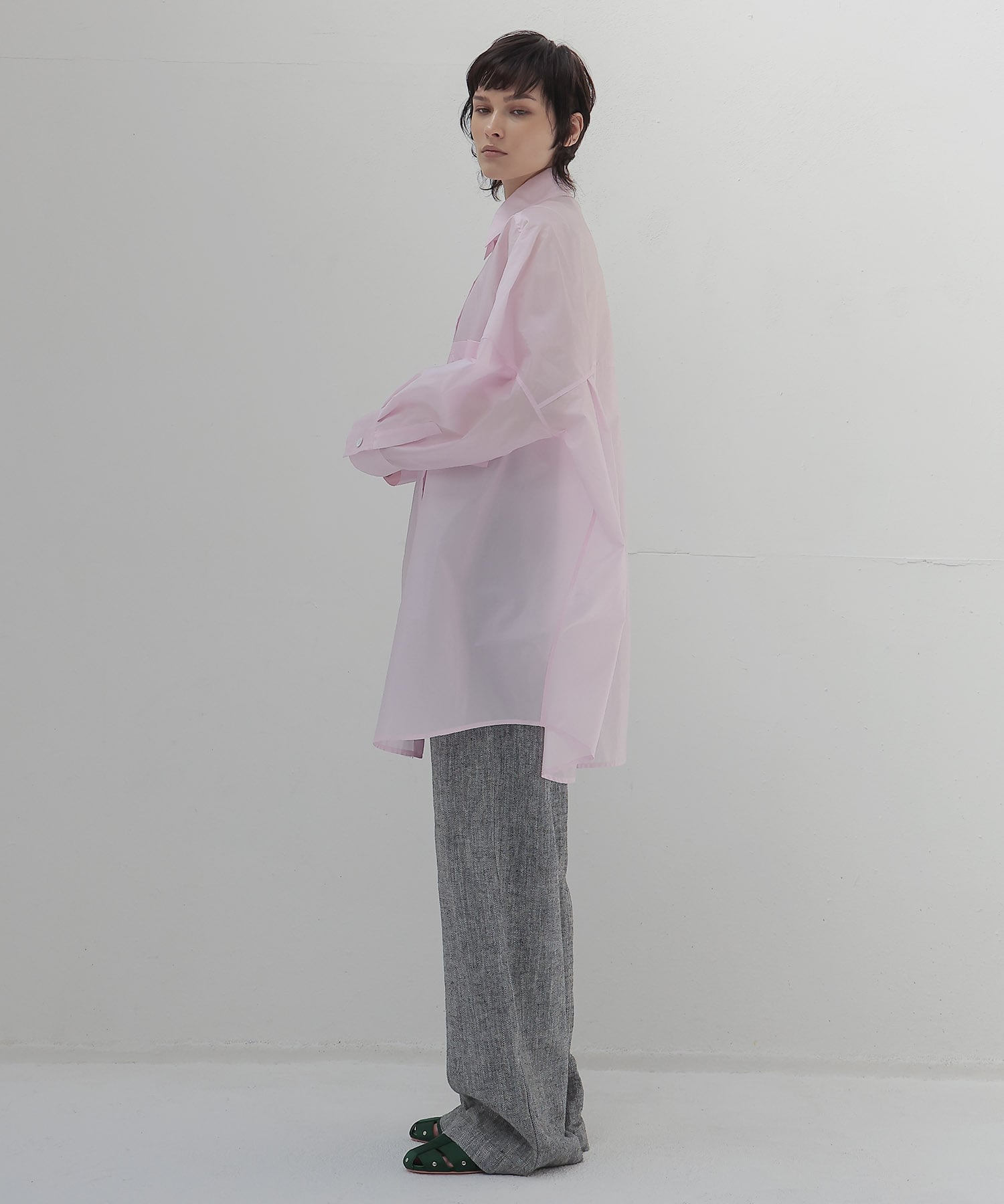 powder pink big shirt