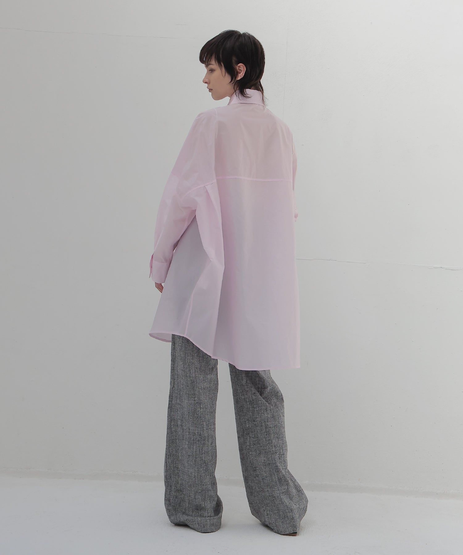 powder pink big shirt