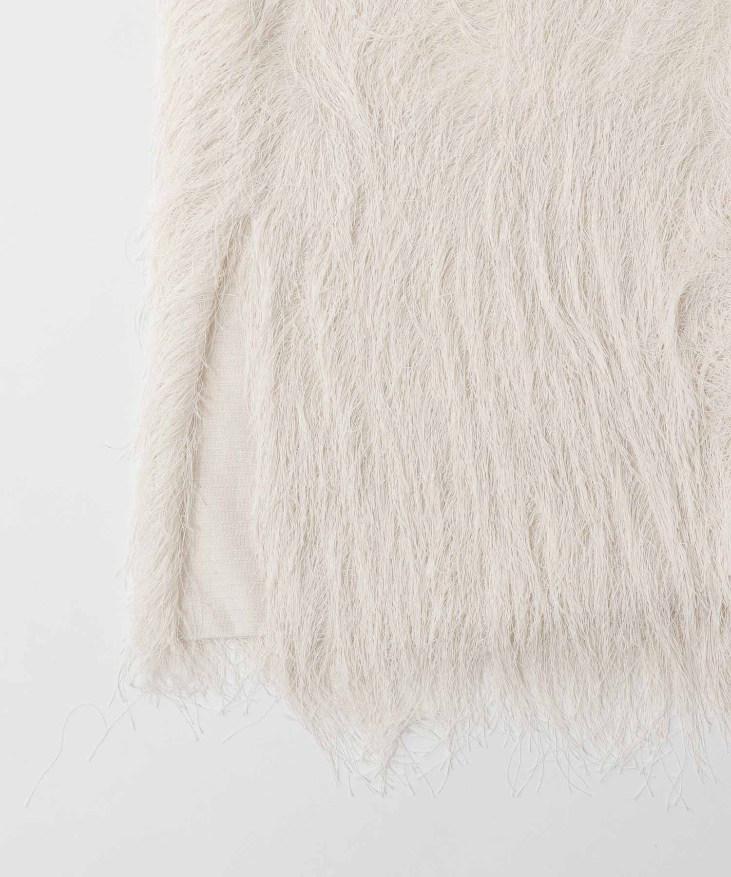 FLAPPER shaggy skirt