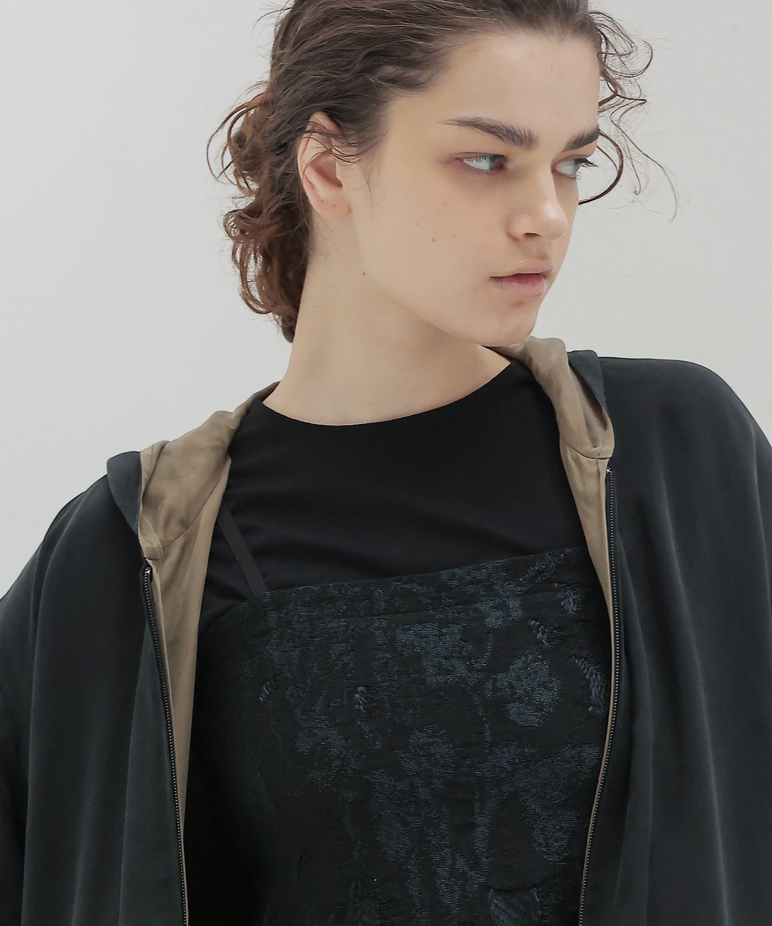 fibril cupra revesible zip blouson