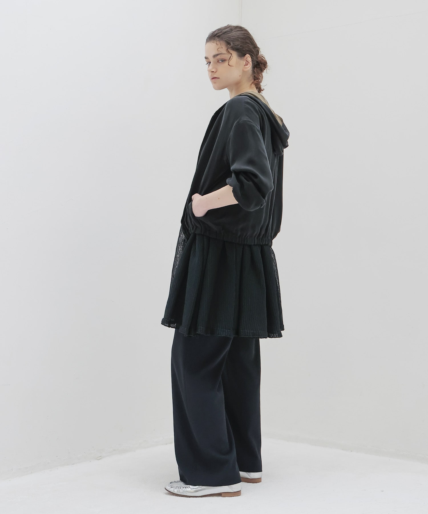 fibril cupra revesible zip blouson