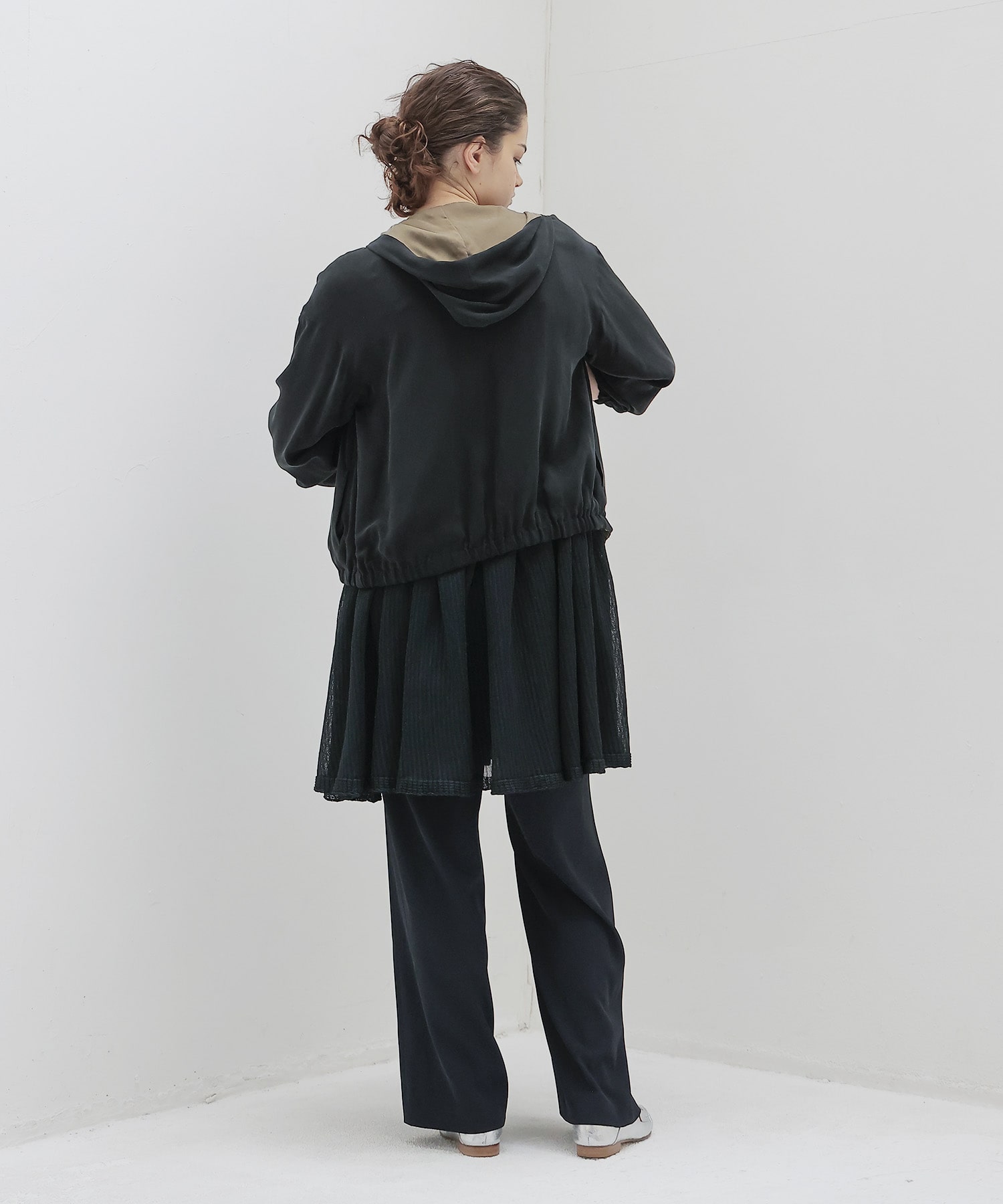 fibril cupra revesible zip blouson