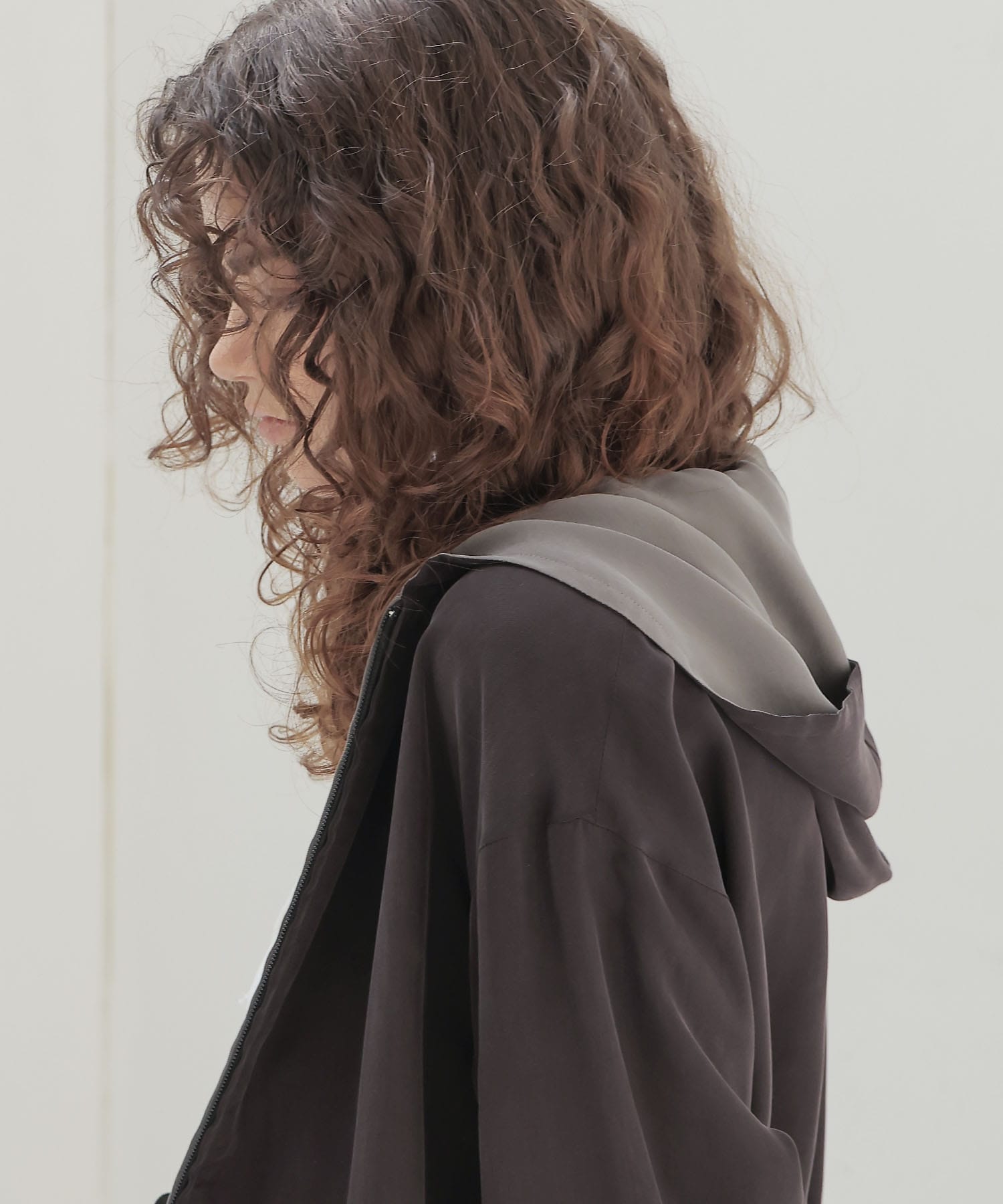 fibril cupra revesible zip blouson