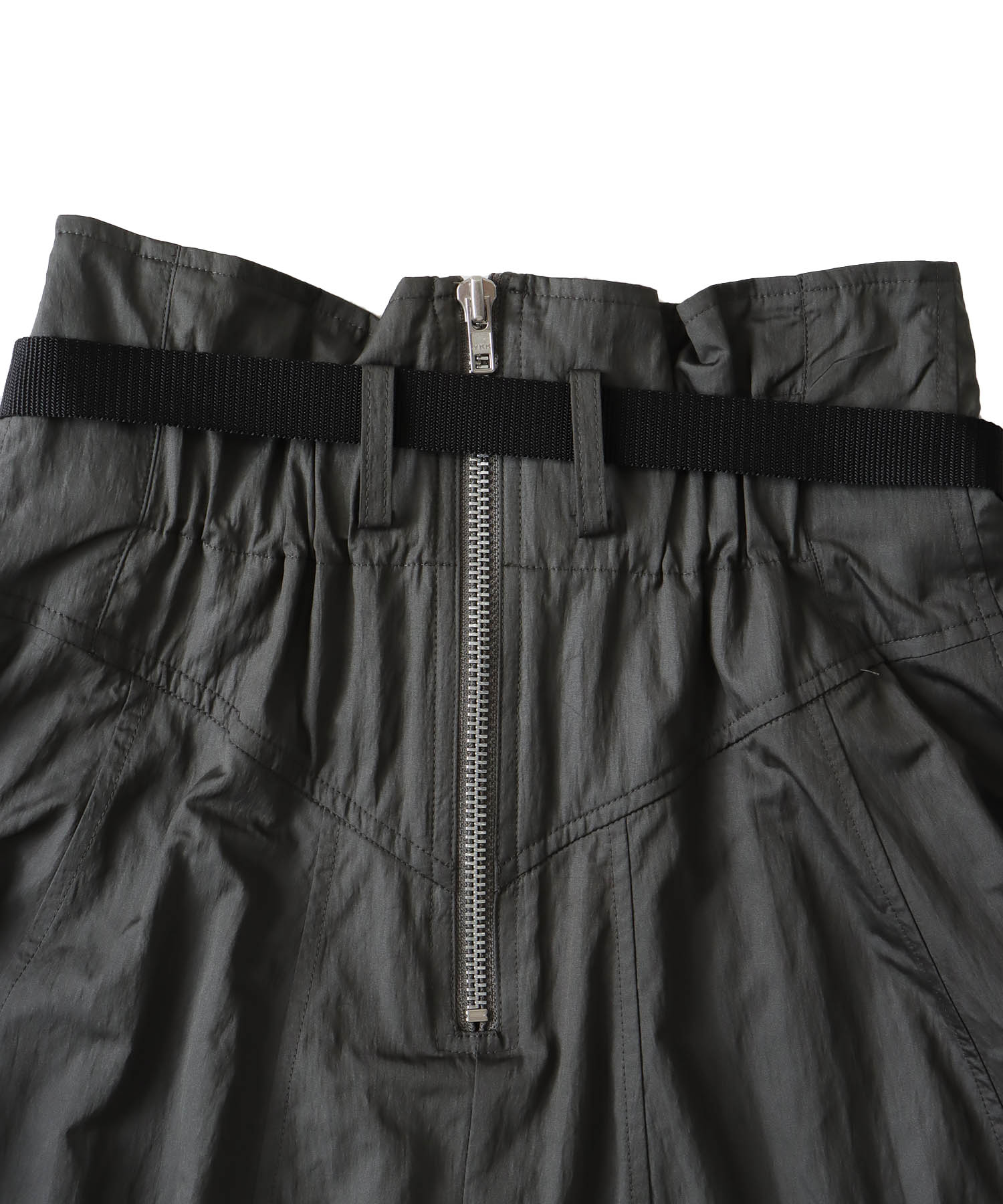 fit & flare panel long skirt