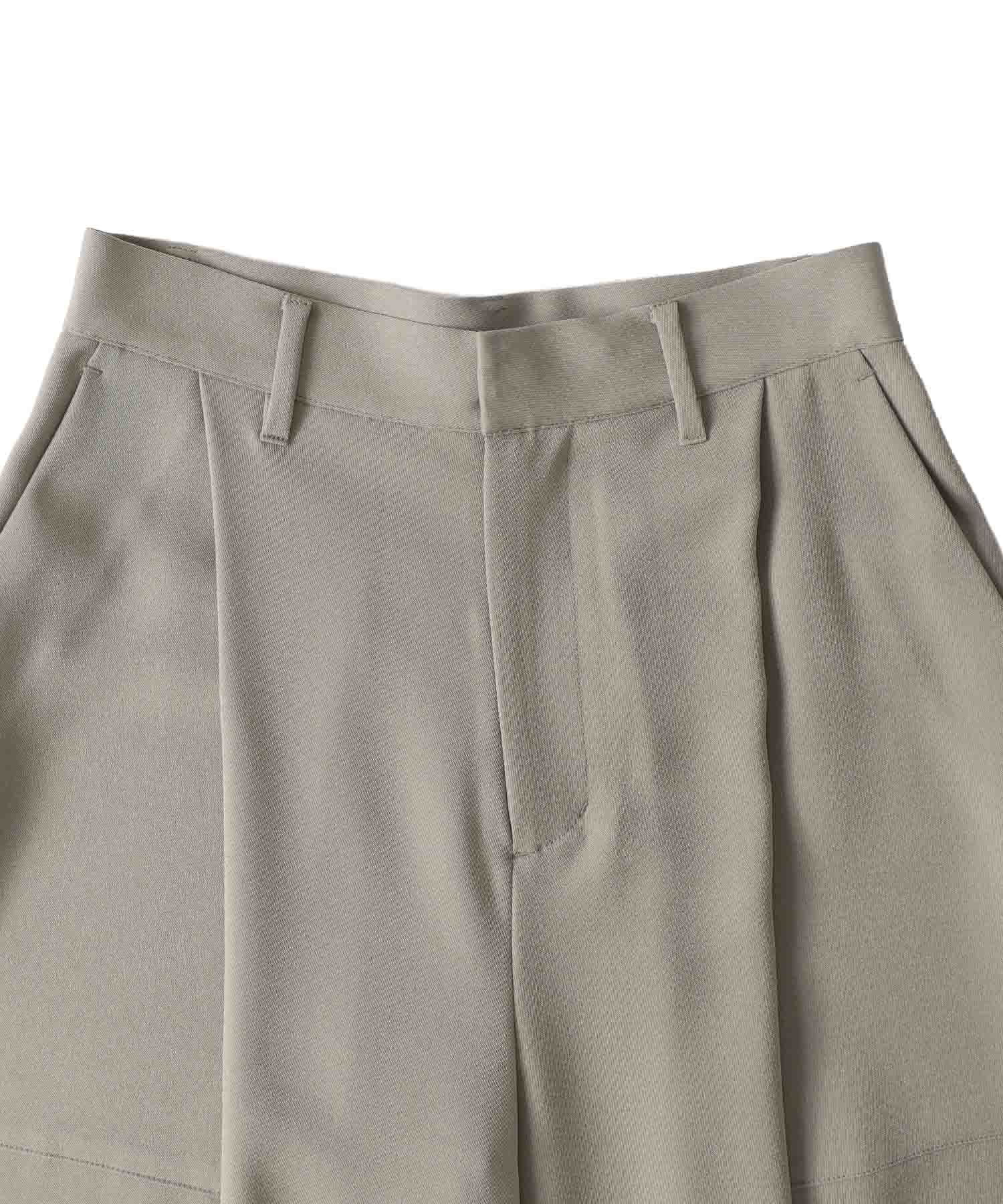 big tuck curve pants