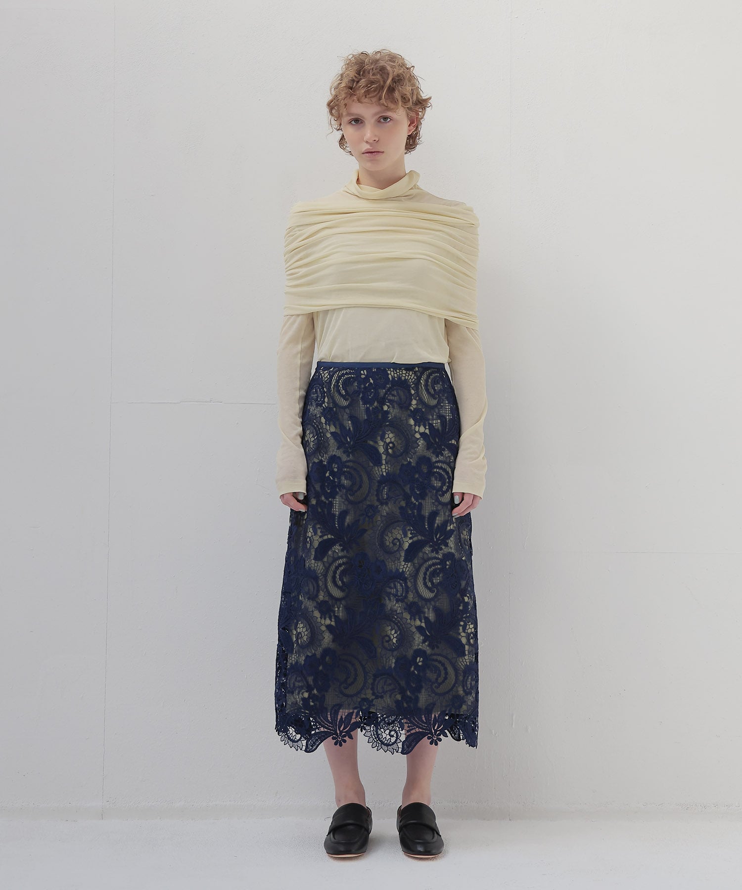 sheer high twist pullover
