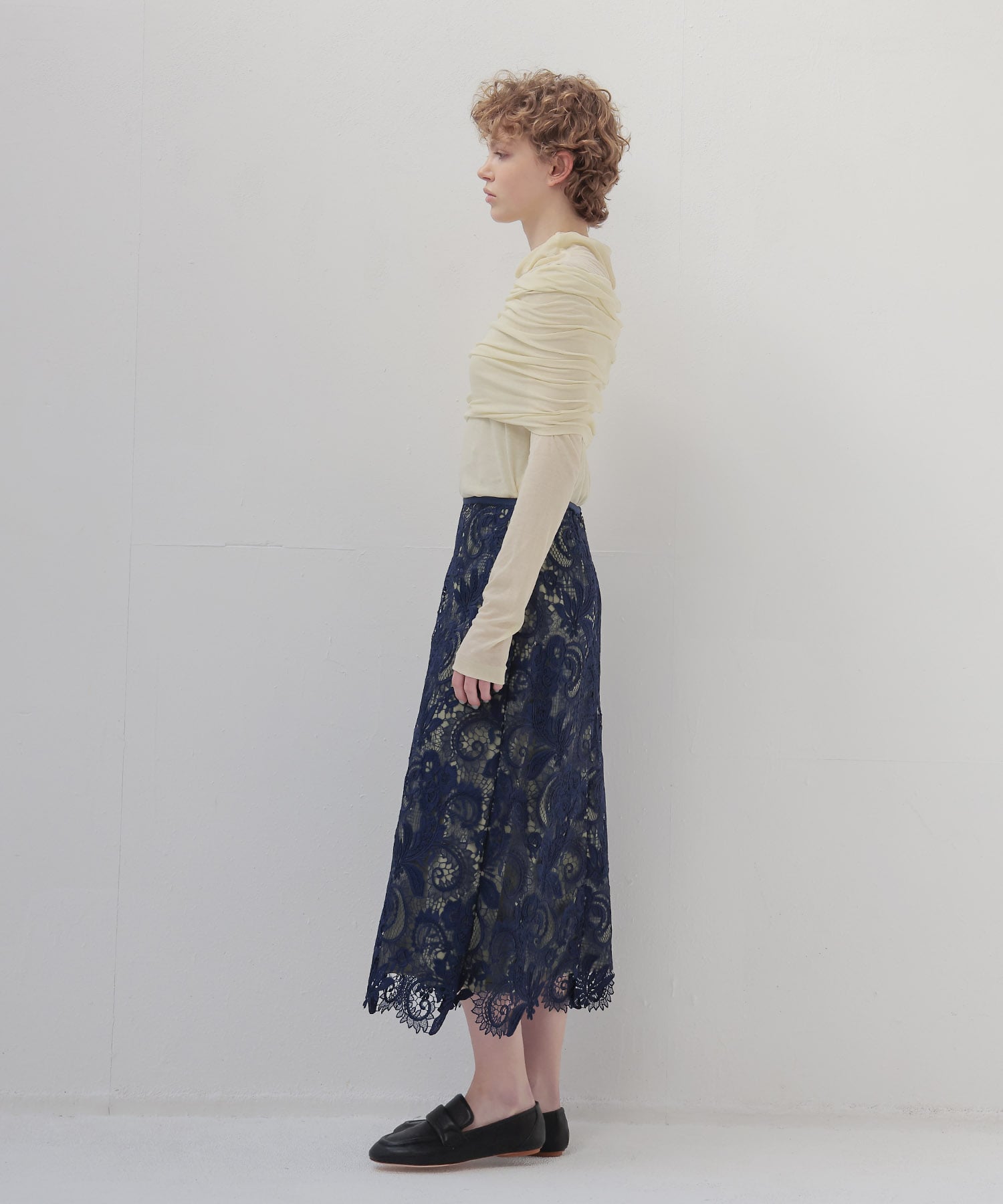sheer high twist pullover