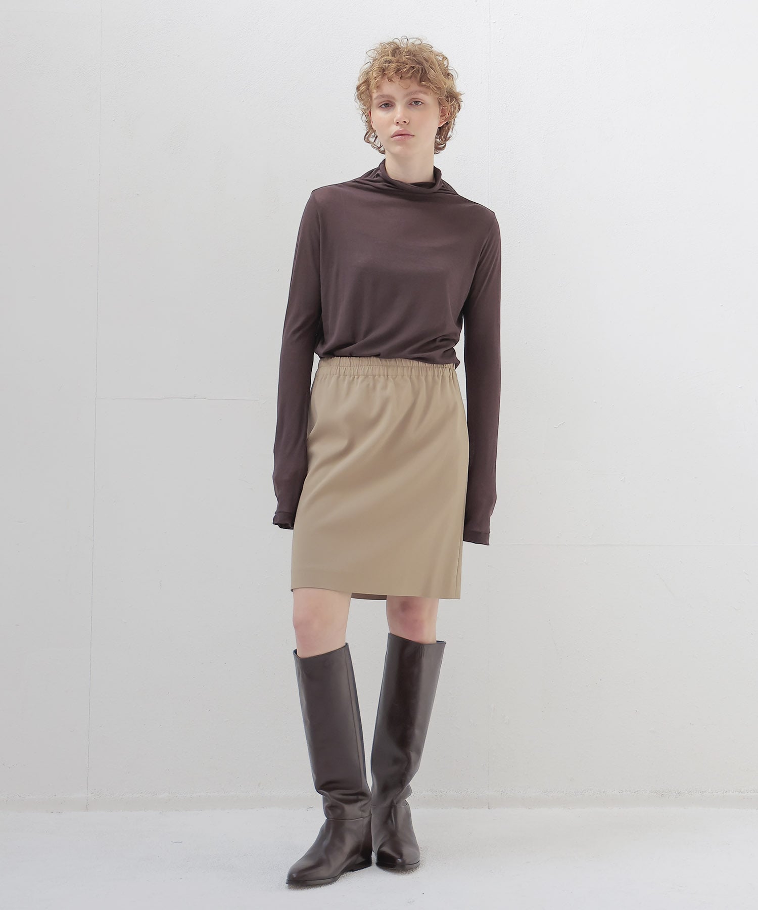 sheer high twist pullover