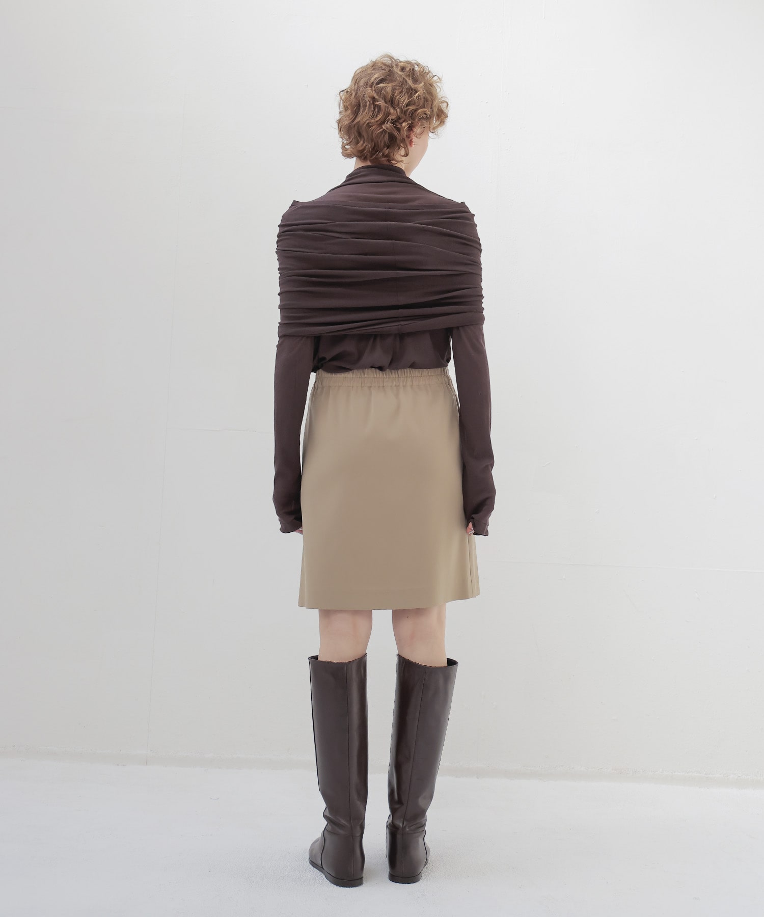 sheer high twist pullover