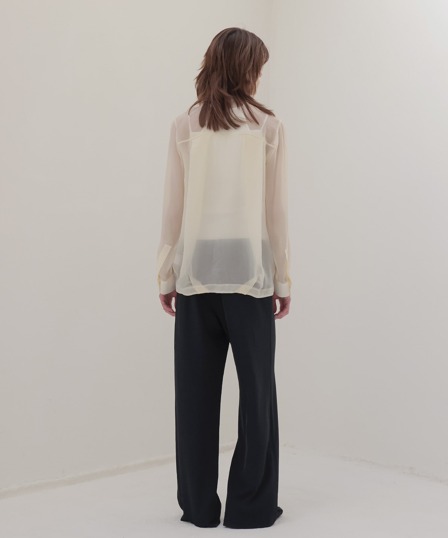 soft bubble sheer shirt