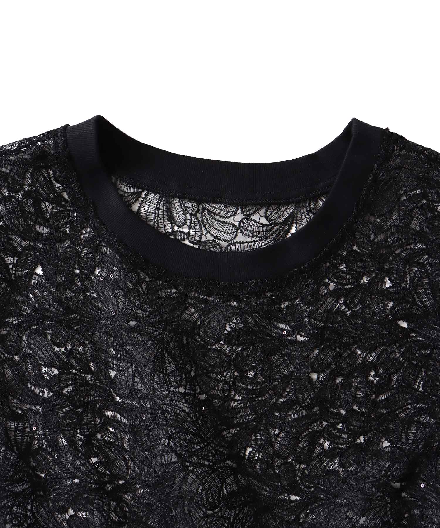 spangle lace pull