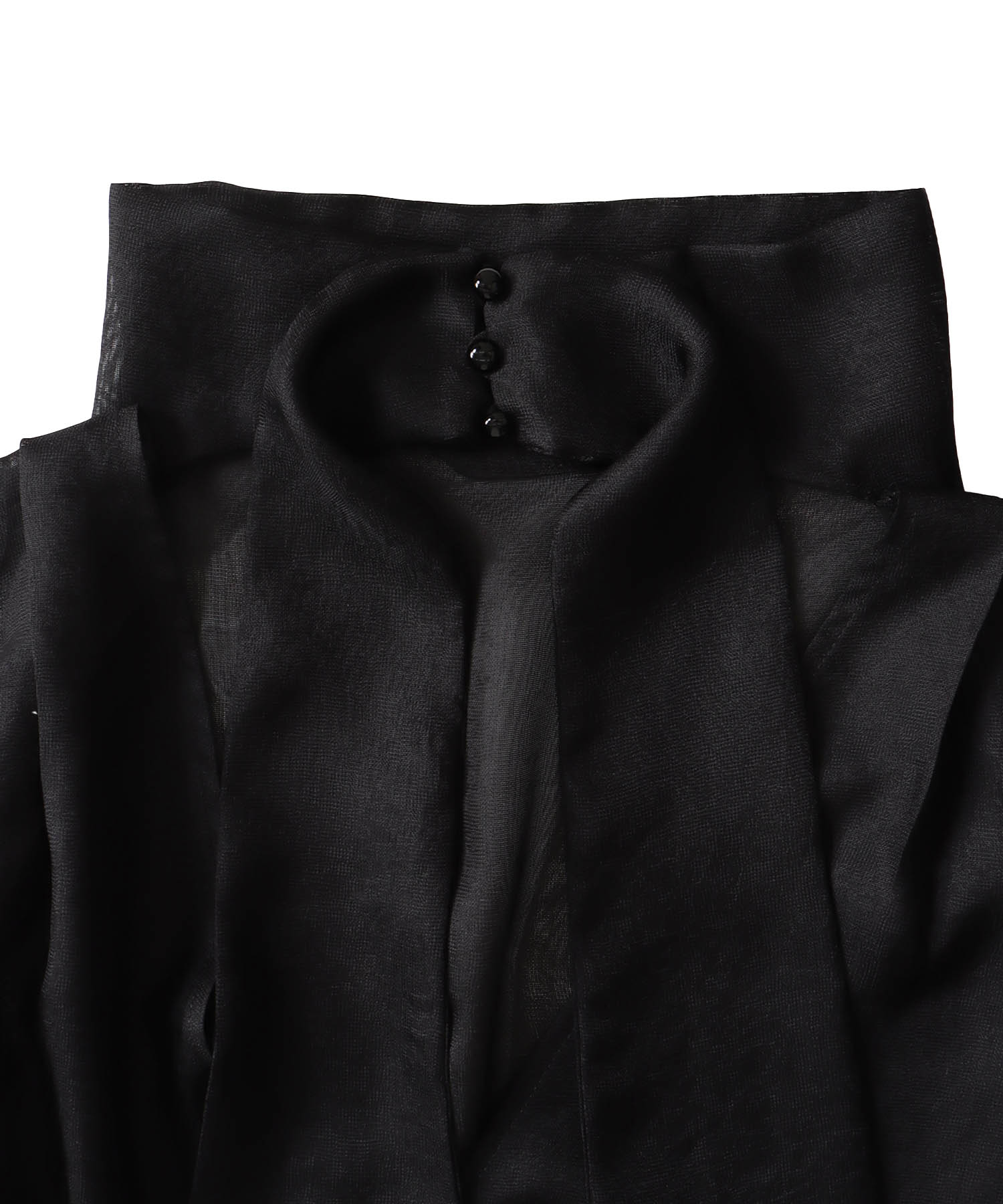 sheer soft tie pullover
