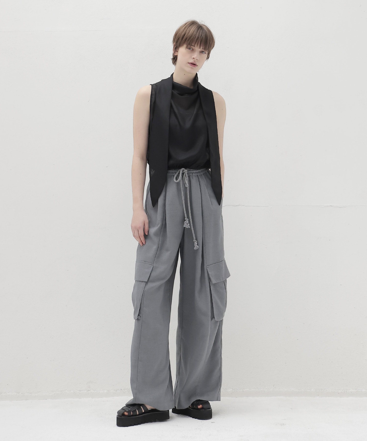 sheer soft tie pullover